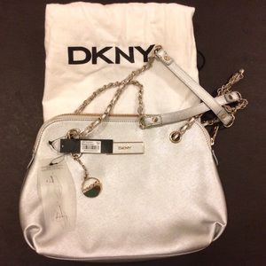 DKNY Silver Handbag